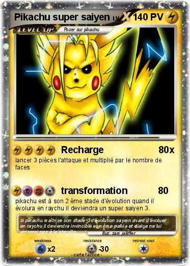 Pokemon Pikachu super saiyen