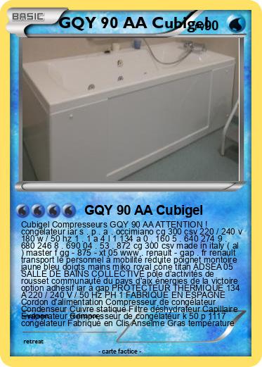 Pokemon GQY 90 AA Cubigel