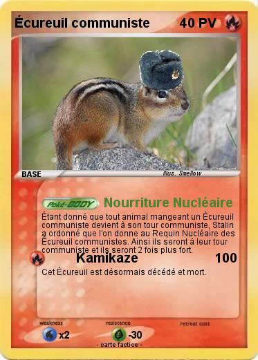 Pokemon Écureuil communiste