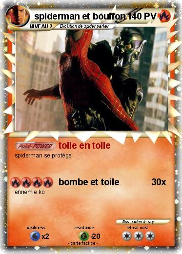 Pokemon spiderman et bouffon