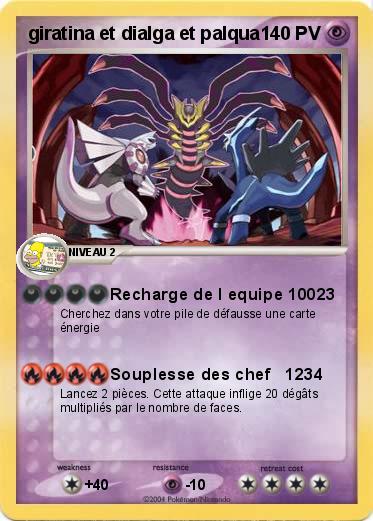 Pokemon giratina et dialga et palqua 