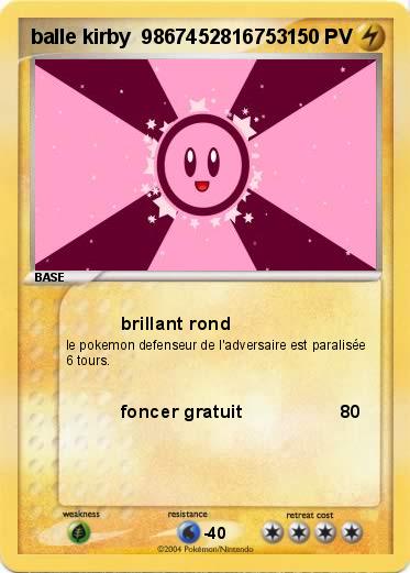 Pokemon balle kirby  9867452816753