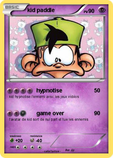 Pokemon kid paddle