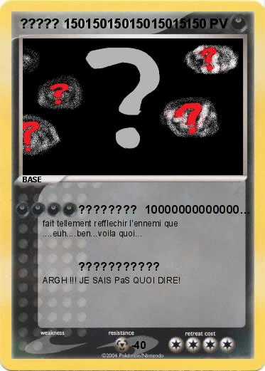 Pokemon ????? 15015015015015015