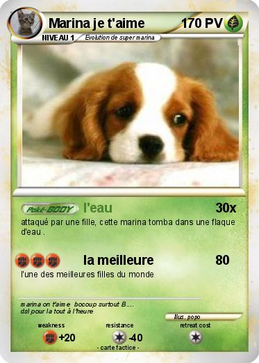 Pokemon Marina je t'aime