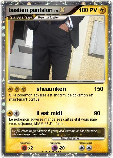 Pokemon bastien pantalon