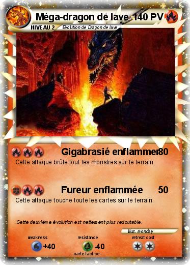 Pokemon Méga-dragon de lave