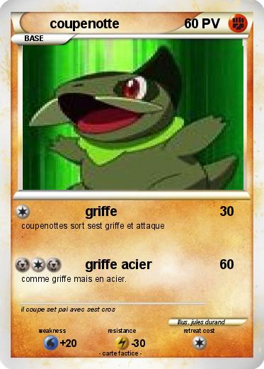 Pokemon coupenotte