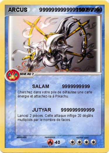 Pokemon ARCUS        999999999999999999999