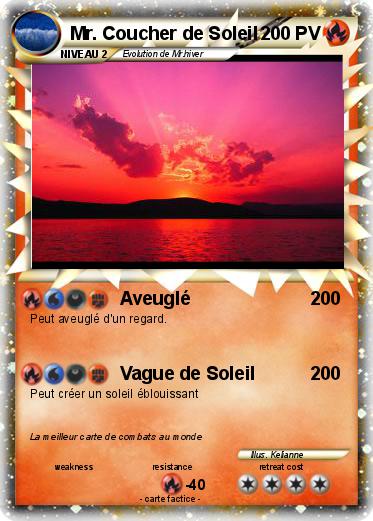 Pokemon Mr. Coucher de Soleil