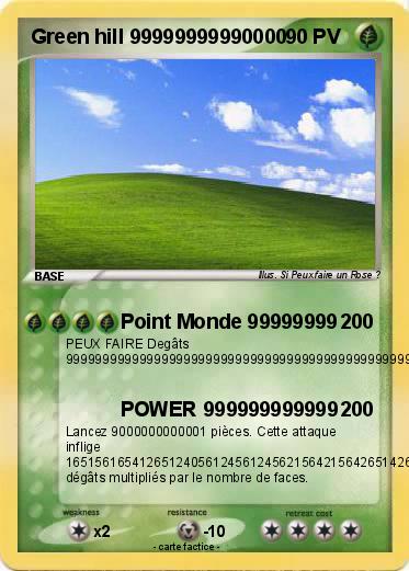 Pokemon Green hill 99999999990000