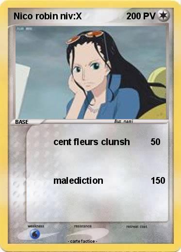 Pokemon Nico robin niv:X