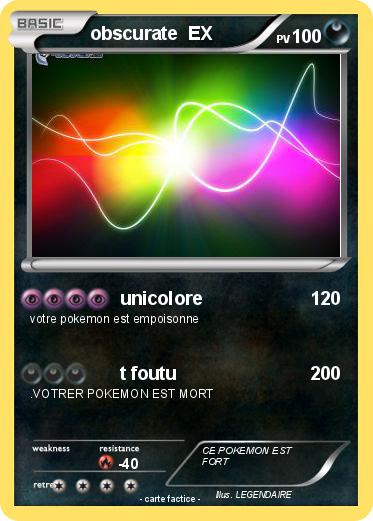 Pokemon obscurate  EX