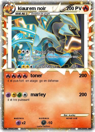 Pokemon kiaurem noir