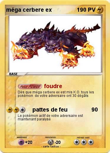 Pokemon méga cerbere ex