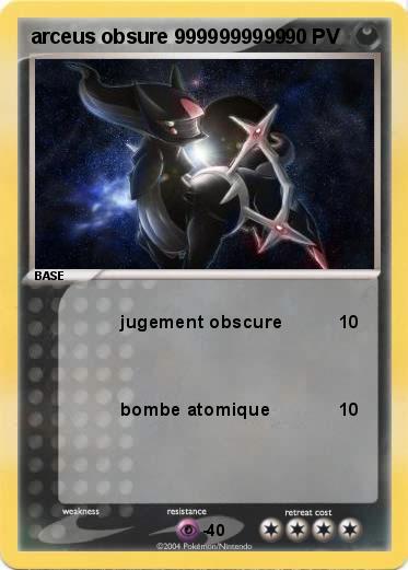Pokemon arceus obsure 9999999999