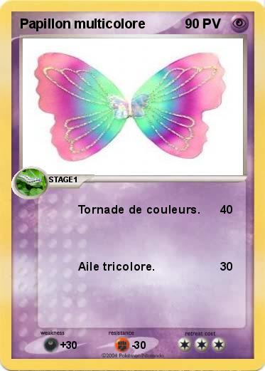 Pokemon Papillon multicolore
