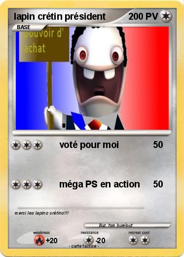 Pokemon lapin crétin président