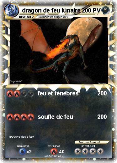 Pokemon dragon de feu lunaire