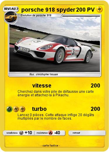 Pokemon porsche 918 spyder