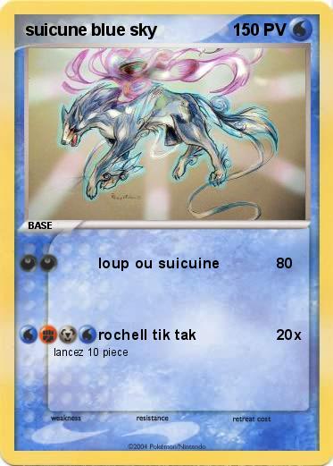 Pokemon suicune blue sky