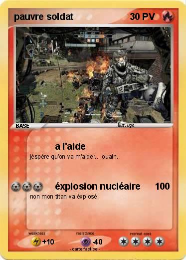 Pokemon pauvre soldat