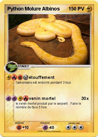 Pokemon Python Molure Albinos