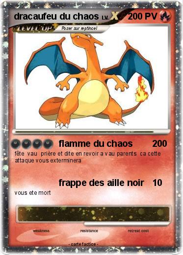 Pokemon dracaufeu du chaos