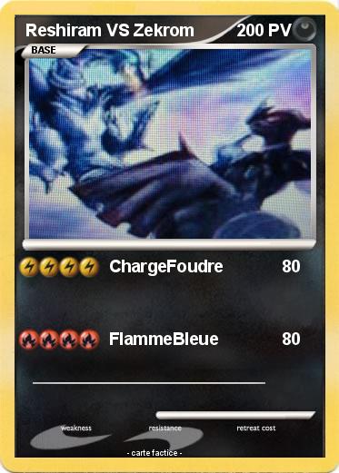 Pokemon Reshiram VS Zekrom