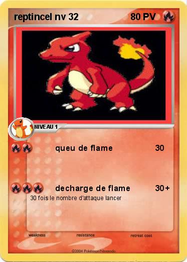 Pokemon reptincel nv 32