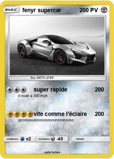 Pokemon fenyr supercar