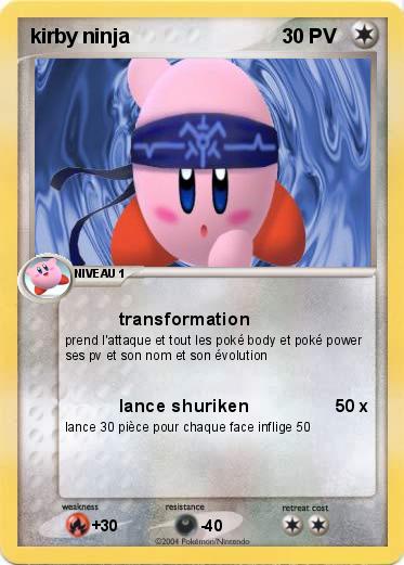 Pokemon kirby ninja