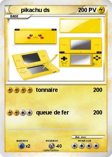 Pokemon pikachu ds