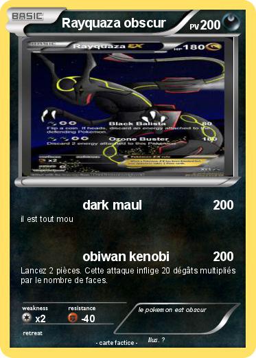 Pokemon Rayquaza obscur