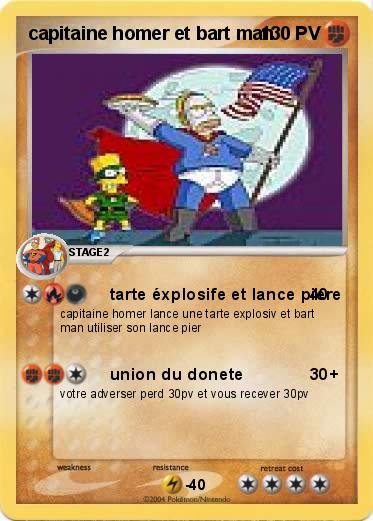 Pokemon capitaine homer et bart man