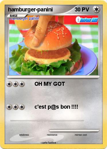 Pokemon hamburger-panini