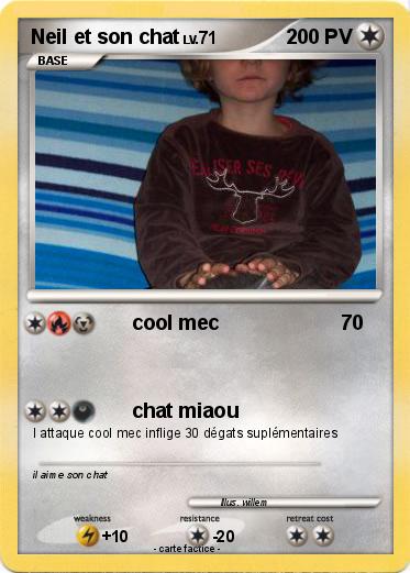 Pokemon Neil et son chat