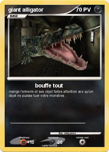 Pokemon giant alligator