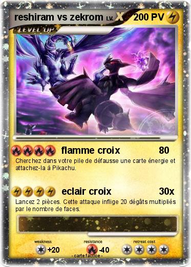 Pokemon reshiram vs zekrom