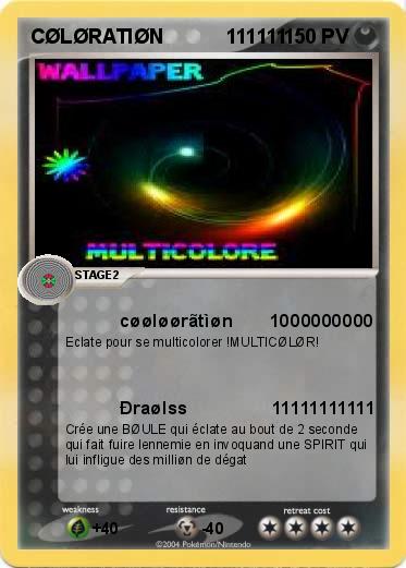Pokemon CØLØRATIØN           111111
