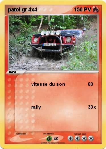 Pokemon patol gr 4x4