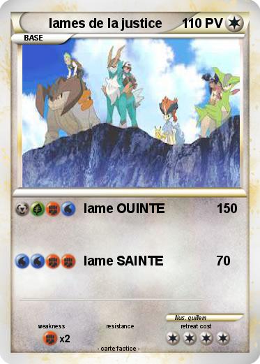 Pokemon lames de la justice