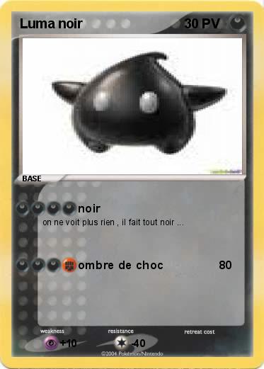 Pokemon Luma noir