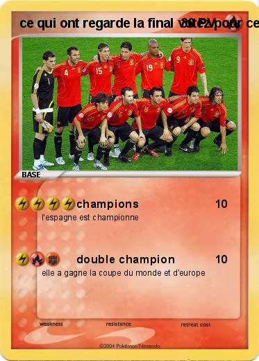 Pokemon ce qui ont regarde la final votez pour cette carte