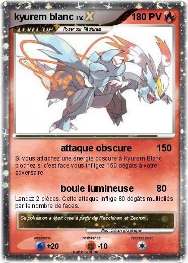 Pokemon kyurem blanc
