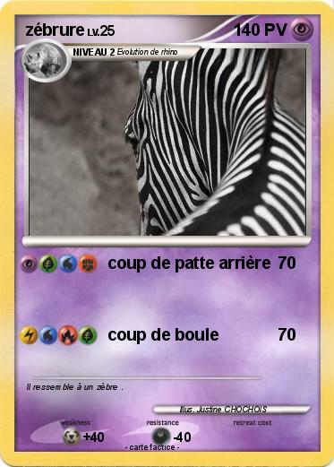 Pokemon zébrure
