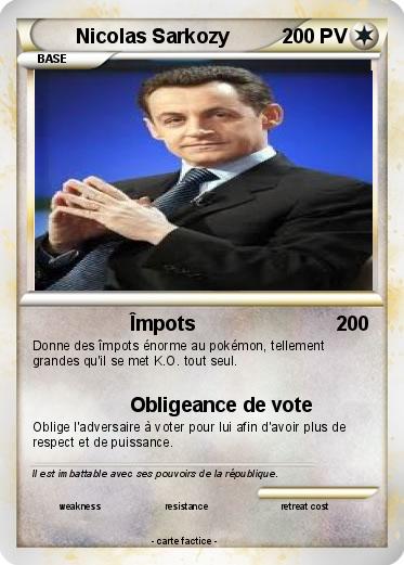 Pokemon Nicolas Sarkozy