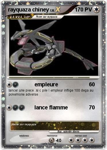 Pokemon rayquaza chiney