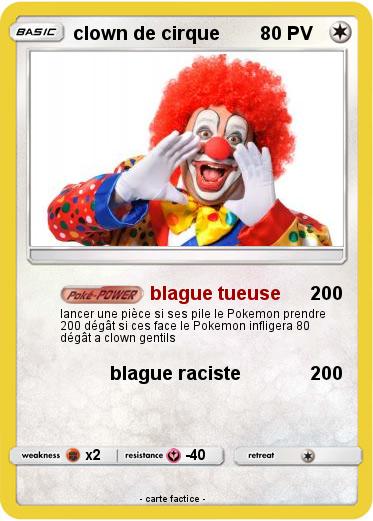 Pokemon clown de cirque