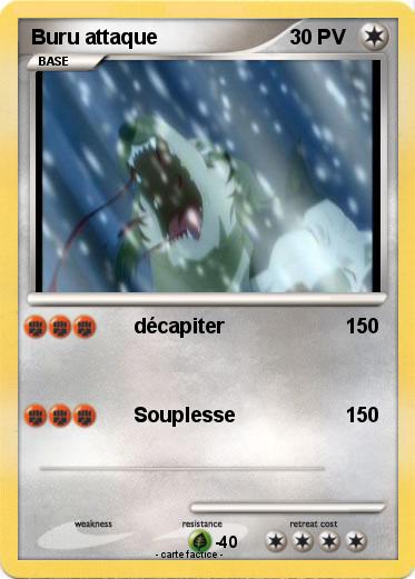 Pokemon Buru attaque